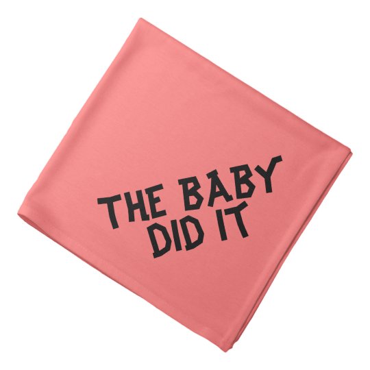 Funny Baby Did It Dog Bandana for Naughty Dogs