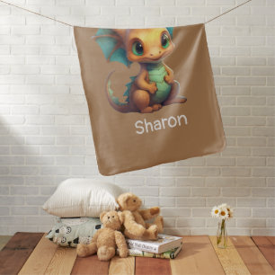 Funny Baby Dragon Chinese New Year Blanket