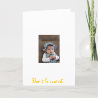 Funny Baby Easter Greeting Holiday Card