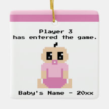 Funny Baby First Christmas Video Game Ornament