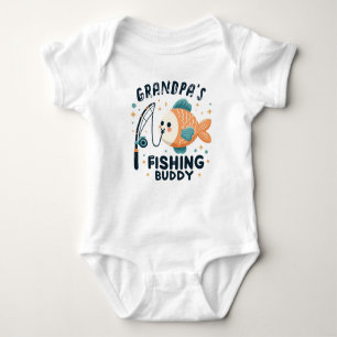 Funny Baby Fish Grandpa's Fishing Buddy Baby Baby Bodysuit