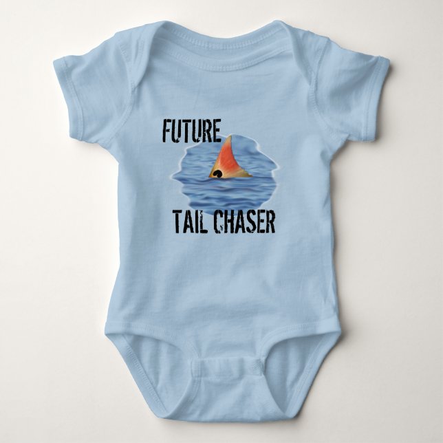 Funny Baby Fishing Baby Bodysuit (Front)