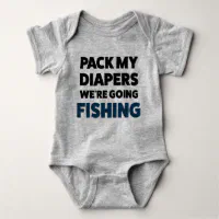 Funny Baby Fishing Jersey Bodysuit Shirt