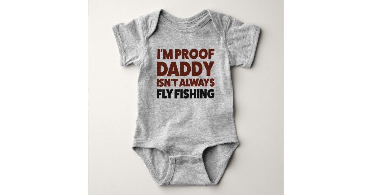 Funny Baby Fly Fishing Jersey Bodysuit Shirt