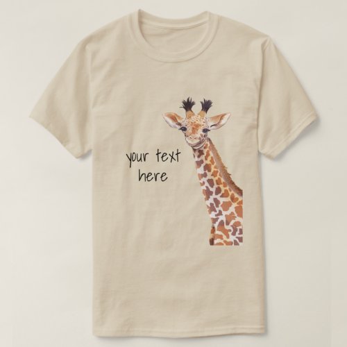 Funny Baby Giraffe Personalized  T_Shirt
