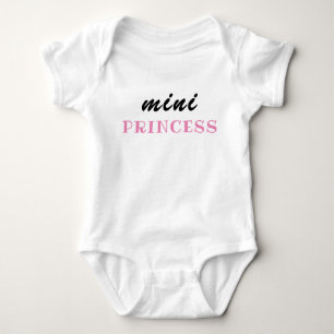 Funny Baby Girl Gift, Mini Princess, Cute Newborn  Baby Bodysuit