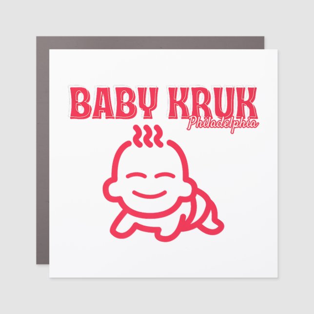 Funny Baby Kruk Philadelphia Premium  Car Magnet (Front)