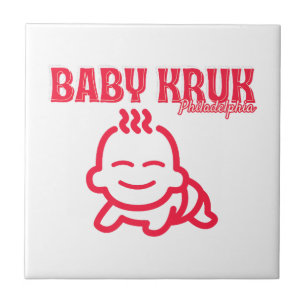 Funny Baby Kruk Philadelphia Premium Ceramic Tile