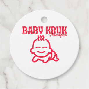 Funny Baby Kruk Philadelphia Premium Favor Tags