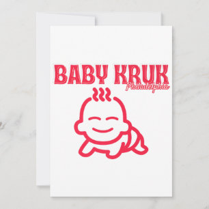 Funny Baby Kruk Philadelphia Premium Invitation