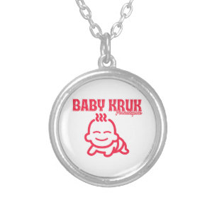 Funny Baby Kruk Philadelphia Premium Silver Plated Necklace