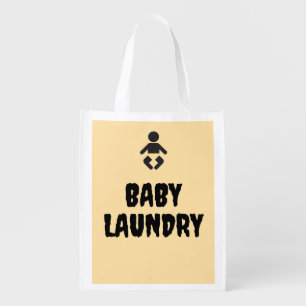 Funny Baby Laundry Grocery Bag