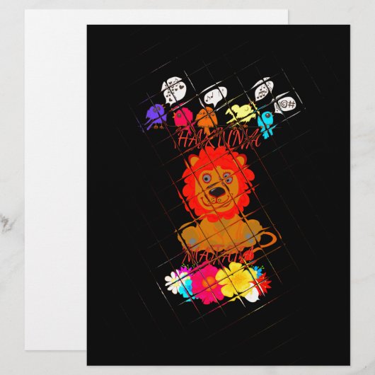 Funny Baby Lion King: Hakuna Matata Art Design (Front/Back)