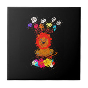 Funny Baby Lion King: Hakuna Matata Art Design Tile