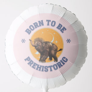 Funny Baby Mammoth Prehistoric Birthday Balloon