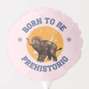 Funny Baby Mammoth Prehistoric Birthday Balloon