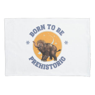 Funny Baby Mammoth Prehistoric Birthday Pillow Case