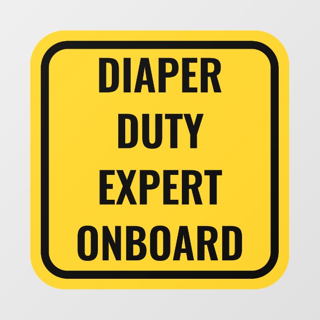 Funny Baby On Board Alternative Car Window Decal (Sheet)