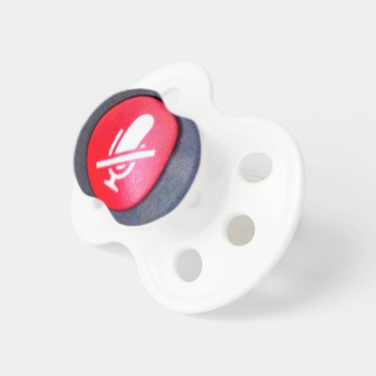 Funny baby pacifier - MUTE button (Front Right)