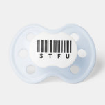Funny Baby Pacifiers Stfu - Blue at Zazzle