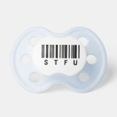 Funny Baby Pacifiers STFU - Blue (Front)
