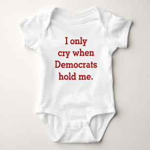 TooLoud Distressed No Republicans Sign Baby Romper Bodysuit 
