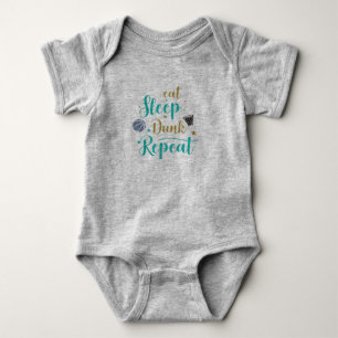Funny Baby Routine Bodysuit - Eat Sleep Drink