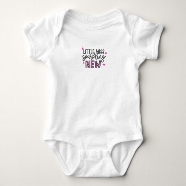 Funny Baby Saying Newborn, Funny Baby Quote Baby Bodysuit (Front)