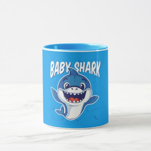 FUNNY BABY SHARK MUG