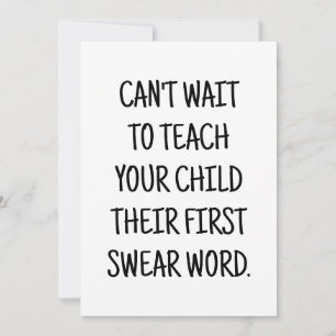 Funny Baby Shower Congrats Card for New Mom