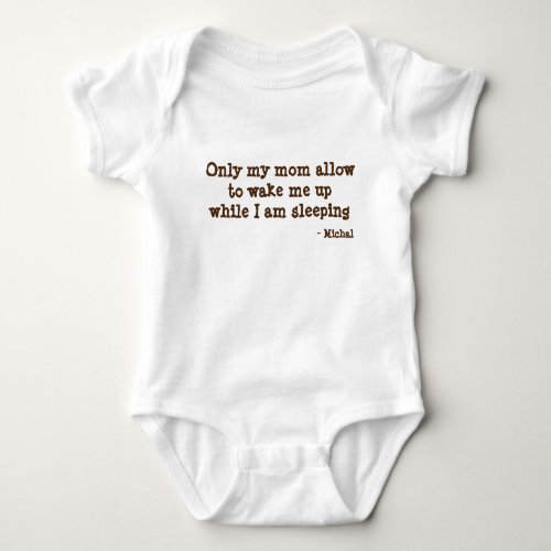 Funny Baby Shower Gift for Mom Baby Custom Baby Bodysuit