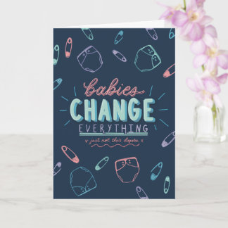 Funny Baby Shower Greeting Card