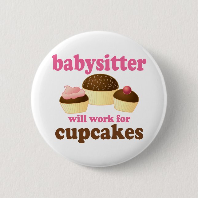 Funny Baby Sitter Button (Front)