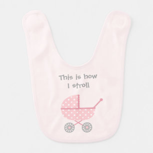 Funny Baby Stroller For newborn Girl Bib