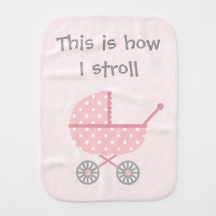 Funny Baby Stroller For newborn Girl Burp Cloth
