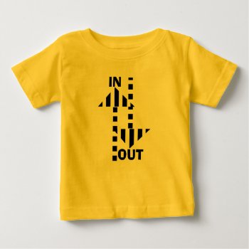 Funny Baby T Shirt Arrows In Out Text Humor by annpowellart at Zazzle