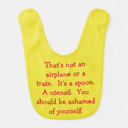 Funny Baby - That&#39;s Not a Plane or Train Baby Bib