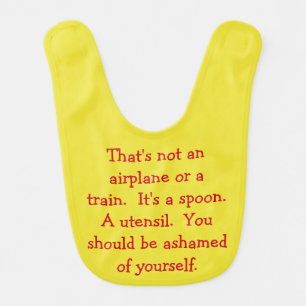 Funny Baby - That's Not a Plane or Train Bib