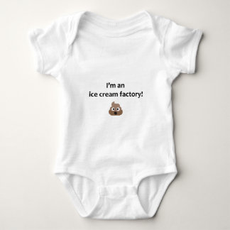 Funny baby vest - poo ice cream maker bodysuit