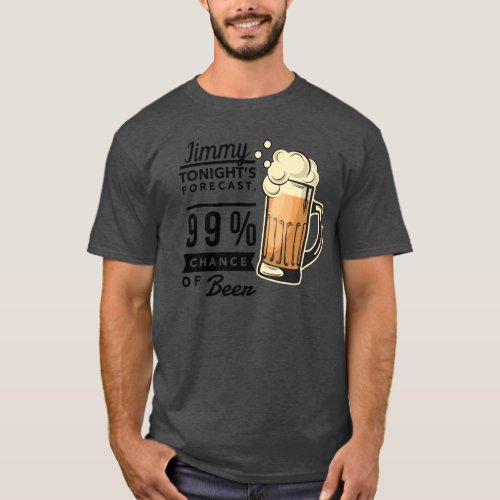 Funny Bachelor custom name beer T_Shirt