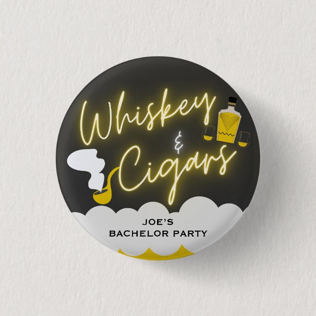 Funny bachelor party  button (Front)