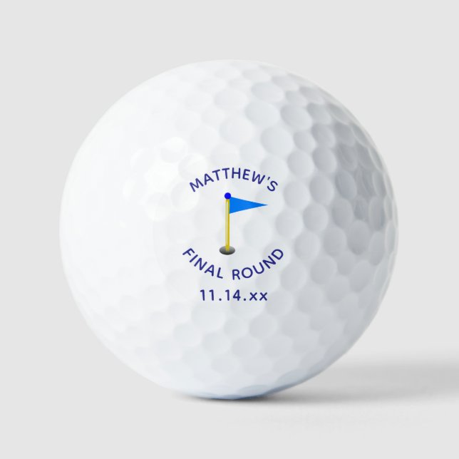 Funny Bachelor Party Golfer Wedding Favor Golf Balls (Front)