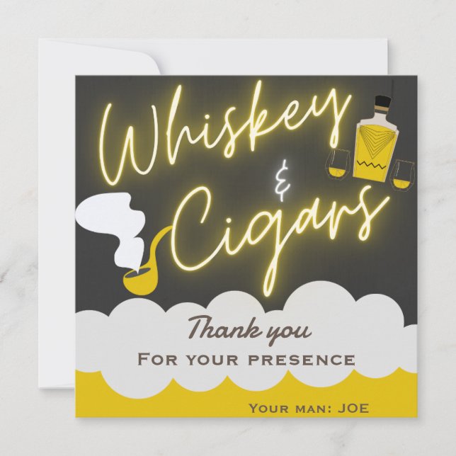 Funny bachelor party  invitation (Front)