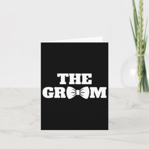 Funny Bachelor Party The Groom Wedding Party Men's Card