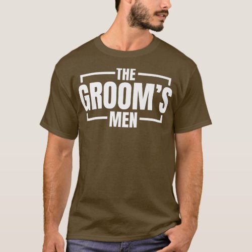 Funny Bachelor Party The Grooms Men Stag Wedding P T_Shirt