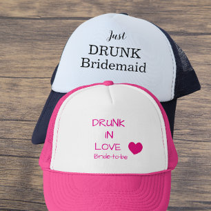 Funny bachelorette party bridemaid trucker hat
