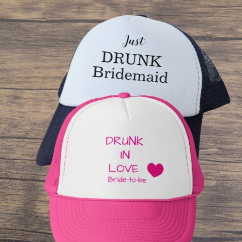 Funny bachelorette party bridemaid  trucker hat
