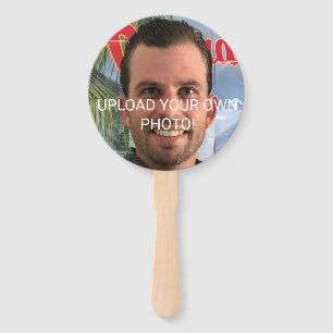 Funny Bachelorette Party Groom Picture Photo Hand Fan