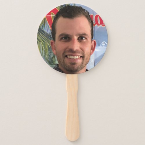 Funny Bachelorette Party Groom Picture Photo Hand Fan