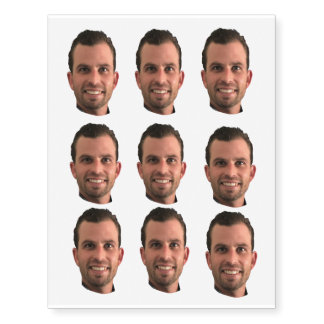 Funny Bachelorette Party Groom Picture Photo Temporary Tattoos